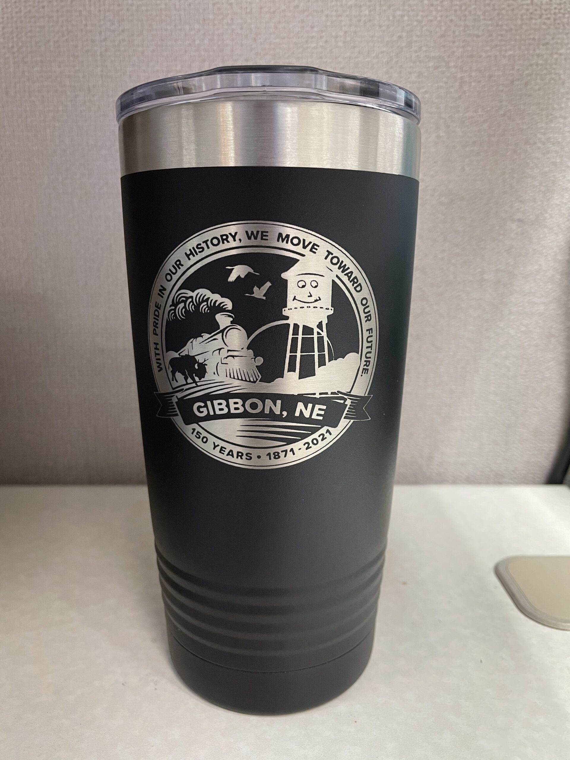 22 Oz. Etched 150th Anniversary Tumbler